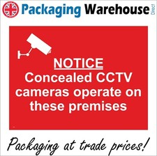 NOTICE CONCEALED CCTV CAMERAS