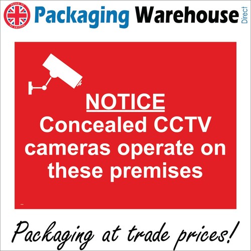 Notice concealed cctv - notice,