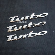 3x Silver Chrome New turbo