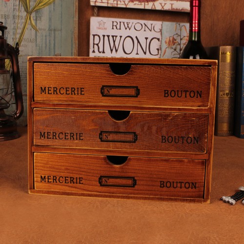 Vintage wooden storage box - storage,