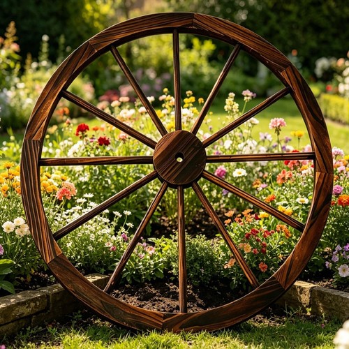 90cm wooden garden - 90cm, wagon