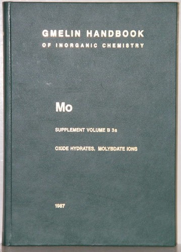 Gmelin handbook inorganic - gmelin, of