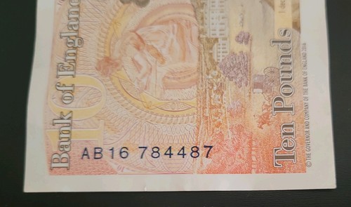 Polymer ten pound note - polymer,