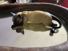 Siamese Cat Figurine Lying
