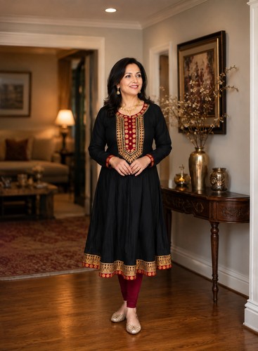 Elegant black deep red - deep,