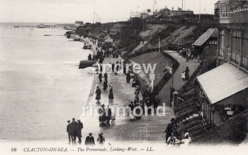 Clacton sea the promenade - sea,