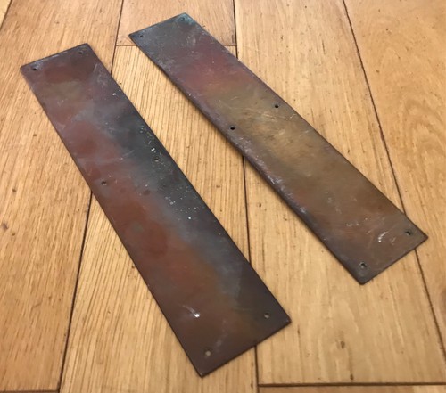 Vintage copper brass door - copper,