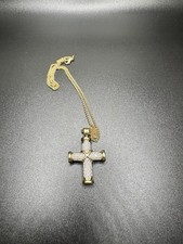 18ct Diamond Cross And Chain