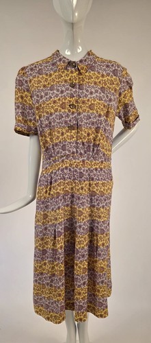 Vintage 1940 striped - 1940’s, rayon