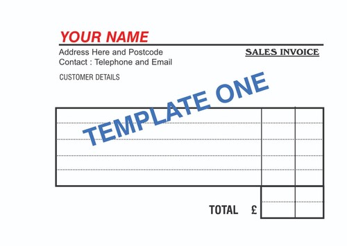 Personalised invoice book - a6,