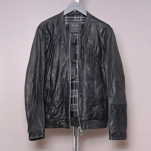 All saints leather jacket mens - jacket,
