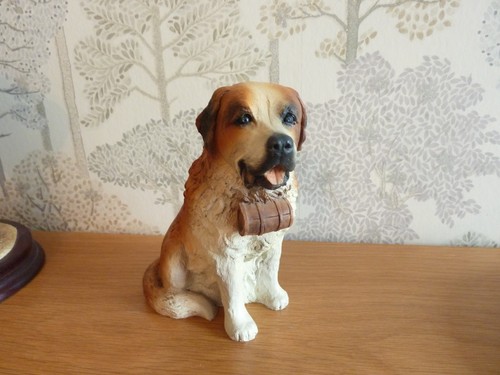 Ceramic bernard dog with - ceramic,