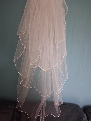 Ivory wedding veil - ivory,