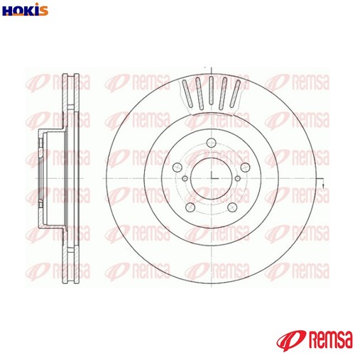 Brake disc 6816 - disc, for