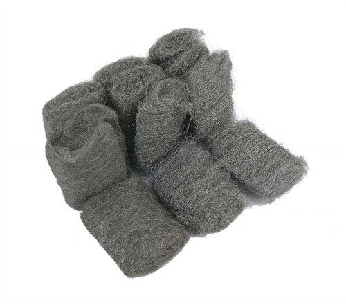 12pc steel wire wool - steel,