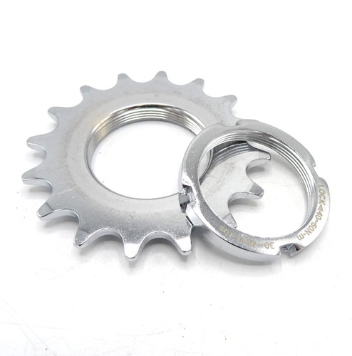 Chrome track bike sprocket - track,