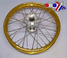 19x1.85 WHEEL RMZ 07-23 RACE, MX-3010 GLOSS GOLD RIM,GLOSS SILVER HUB, SP063.00.