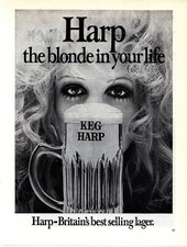 (F&F51) ADVERT 11X8" KEG HARP