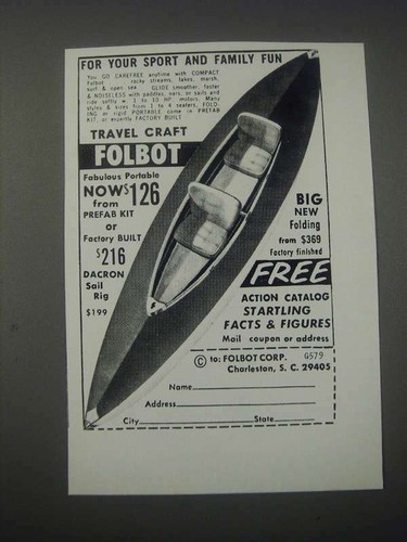 1979 travel craft folbot boat - travel,