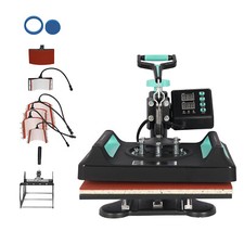 B Grade 8 in 1 Digital Heat Press Machine 38 x 38cm t shirt Sublimation Printer