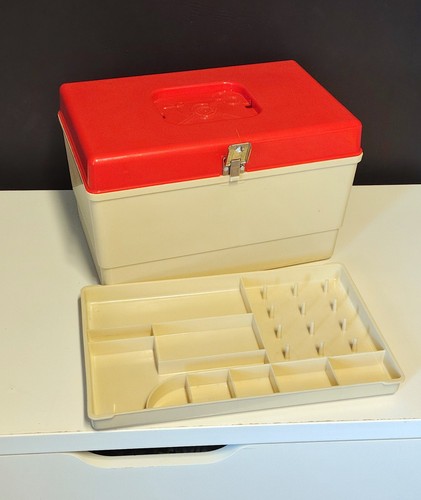 Vintage sewing box with - box,