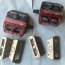 Crankbrothers 5050 Flat Platform Pedals 9/16 Ratio With Spare Gold Plates