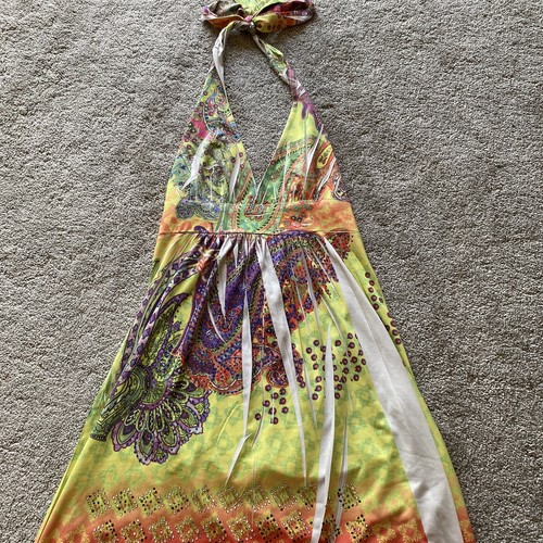 Club halterneck maxi - l, dress