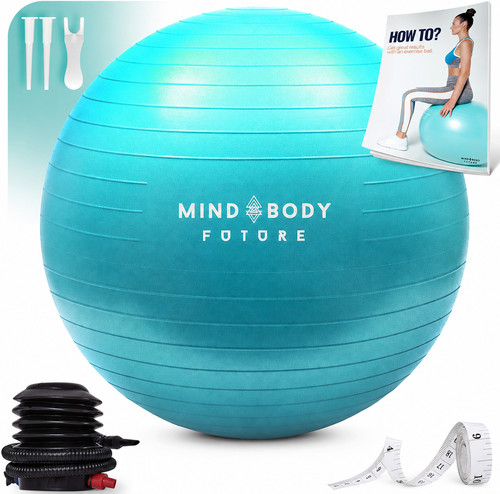 65cm turquoise exercise - exercise, ball