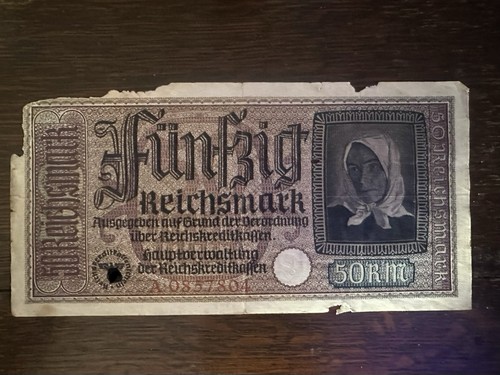 Reichsmark banknote serial - reichsmark,