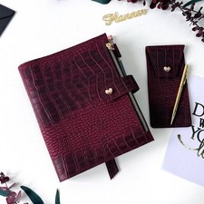 Burgundy Leather notebook