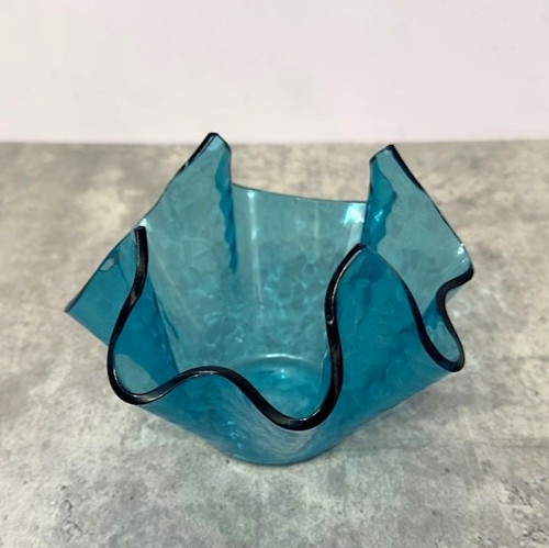 Hand blown handkerchief - blown, art