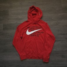 Nike Red Hoodie Big Swoosh
