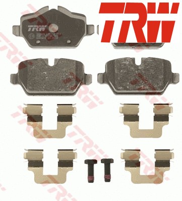 Rear brake pad set disc - rear,