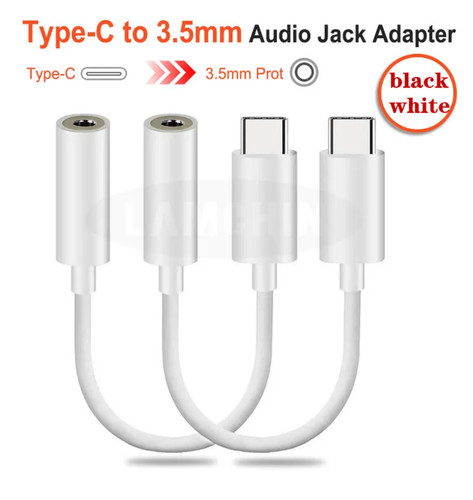 2pcs usb type 5mm audio - c, to