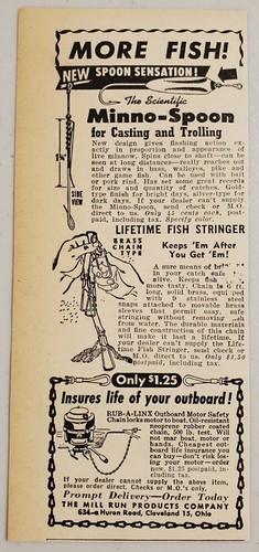 1947 print minno - ad, minno-spoon