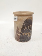 Diana Worthy Crich Pottery Studio Vintage Vase / Jar 7" Tall Pre-Owned