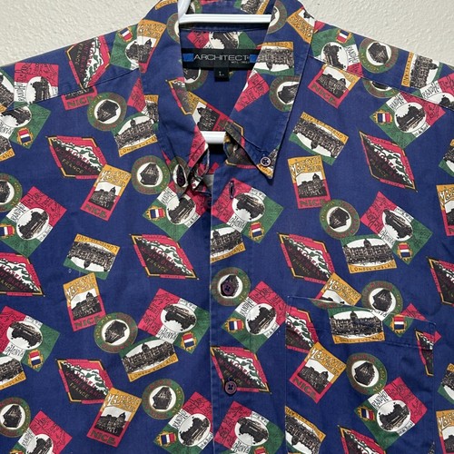 90s architect button down - 90s, button-down