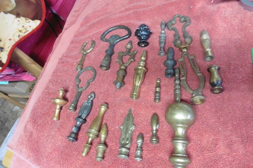 Antique finials brass cast - antique,