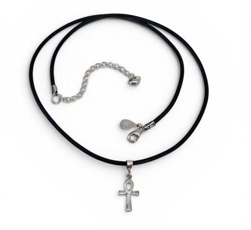 Sterling silver and leather - and,