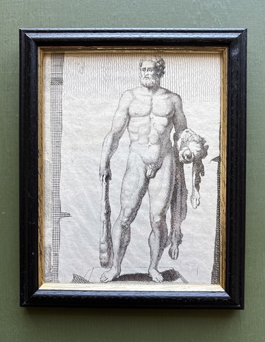 Antique engraving hercules - antique,