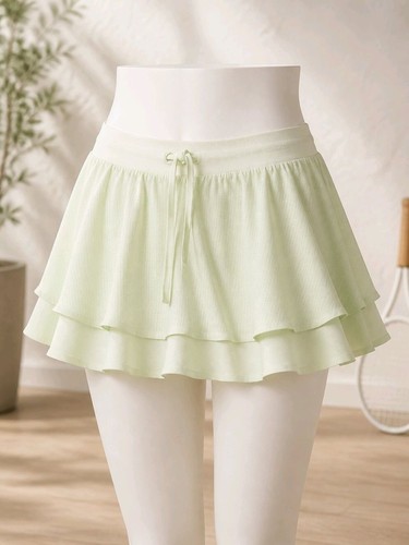Dsg light green - tiered, ruffle