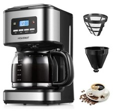 HOUSNAT Filter Coffee Machine, Programmable Drip Coffee Maker, Advanced