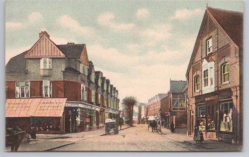 Weybridge church street with - weybridge,,
