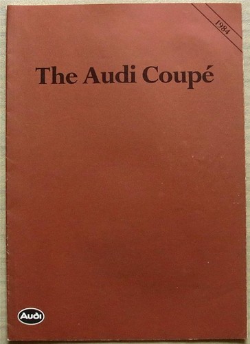 Audi coupe car sales brochure - sales,