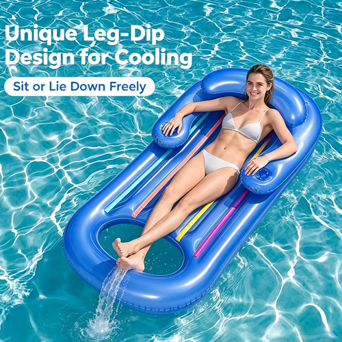 142x76cm inflatable lounger - inflatable,