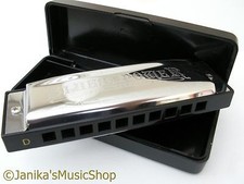 Professional swan blues power harmonica+case harp D tuned 10 hole 3 octaves