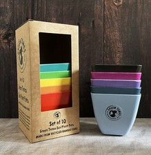10 Eco Grow Pots - Rainbow