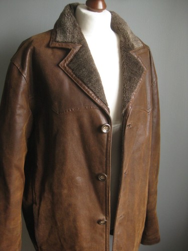 Vintage leather jacket 44 - vintage, 42