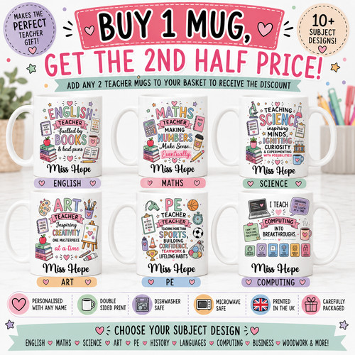 Personalised funny teacher mug - teacher,
