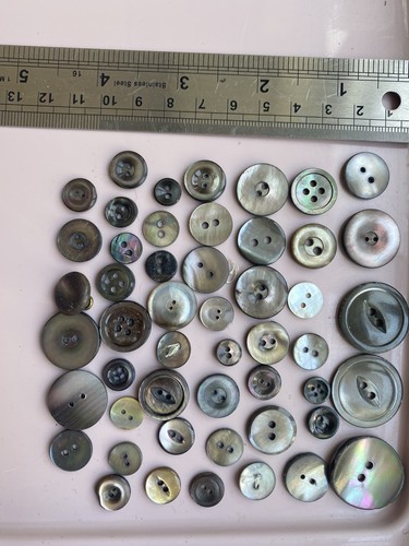 Mother pearl buttons - pearl, buttons-
